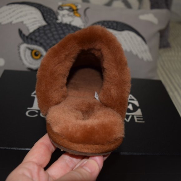 Australia Luxe Collective Whiskey Buff Leather Slipper L - Picture 3 of 10